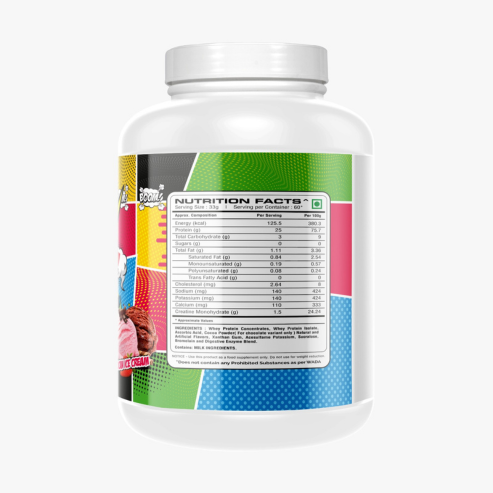 Biosource Nutrition Action Whey Protein, 2kg American Ice Cream - Image 2