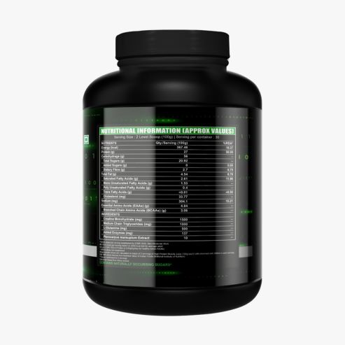 Biosource Nutrition Beast Mass Gainer Kesar Kulfi 3kg - Image 2