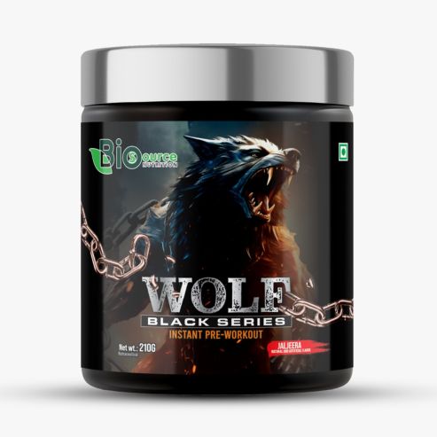 Biosource Nutrition Wolf Pre-Workout, Jaljeera, 210gm