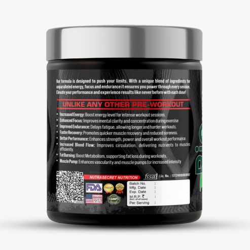 Biosource Nutrition Venom Pre-Workout Lemon Banta 210gm - Image 3