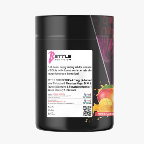Bettle Nutrition Bcaa 300gm, Mango Flavour - Image 2