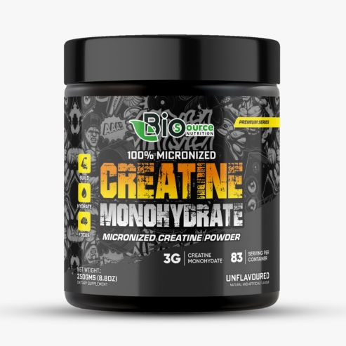 Biosource Nutrition Creatine Monohydrate Unflavour, 250gm