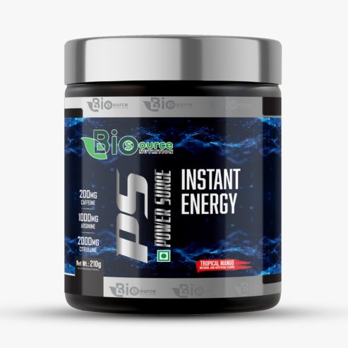 Biosource Nutrition Power Surce Instant Energy, Tropical Mango, 210gm
