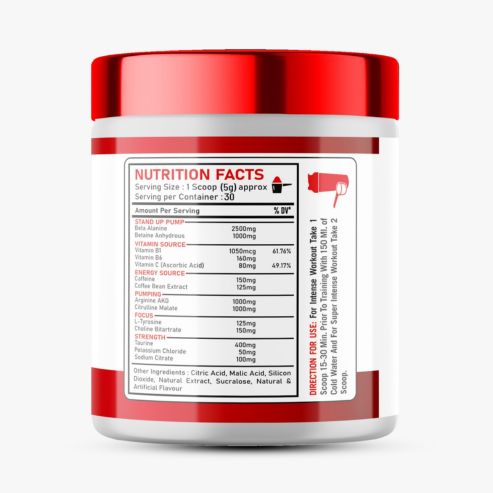 Red Pharma Extra Power Pre-Workout Pina Colada 150gm - Image 2