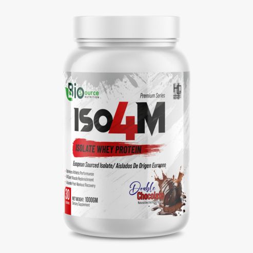 Biosource Nutrition ISO 4M Isolate Whey Protein, Double Chocolate 1000gm