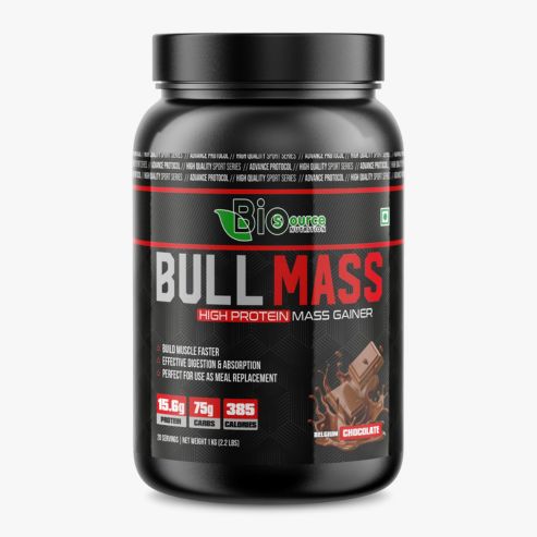 Biosource Nutrition Bull Mass Gainer Chocolate 1kg
