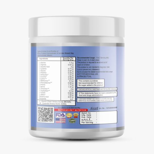 Biosource Nutrition Collagen Supplements Blueberries 300gm Powder - Image 3
