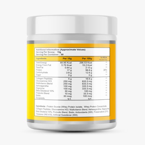 Biosource Nutrition Collagen Supplements Mango 300gm Powder - Image 3