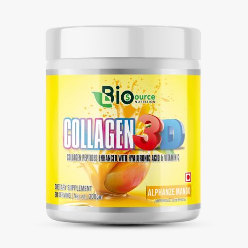 Biosource Nutrition Collagen Supplements Mango 300gm Powder
